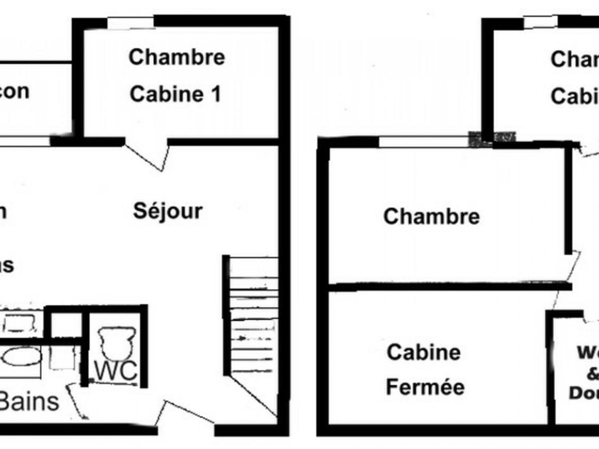 Appartement 2P Mezzanine, 2 Sdb, 6-7 Couchages Aux Saisies - Fr-1-293-75 Ле-Сейсье Экстерьер фото